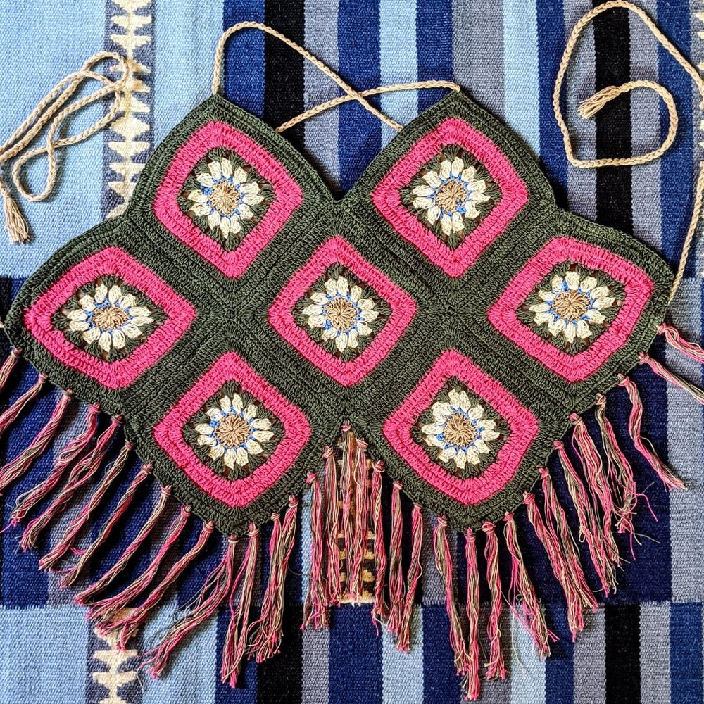 Earthbound Trading Co. Hippie Crochet Halter Top